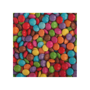 Sweet candies wood wall art