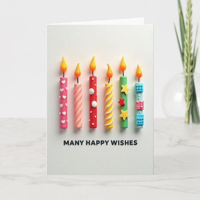 Sweet Candle Birthday Card (Front)