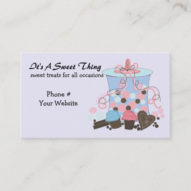 Sweet Candy and Treats Business Card (Front)