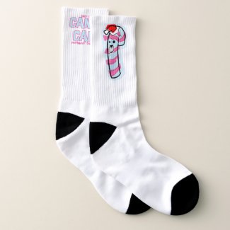 Sweet Candy Cane Socks
