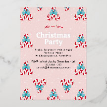 Sweet Candy Canes and Bows Christmas