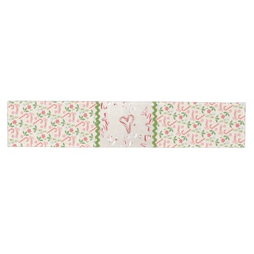 Sweet Candy Canes Medium Table Runner