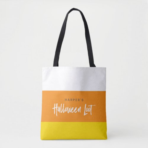 Sweet Candy Corn Halloween Loot Tote Bag