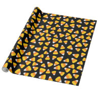 Sweet Candy Corn Halloween Wrapping Paper