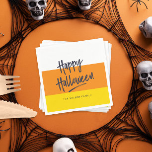 Sweet Candy Corn Happy Halloween Paper Napkins