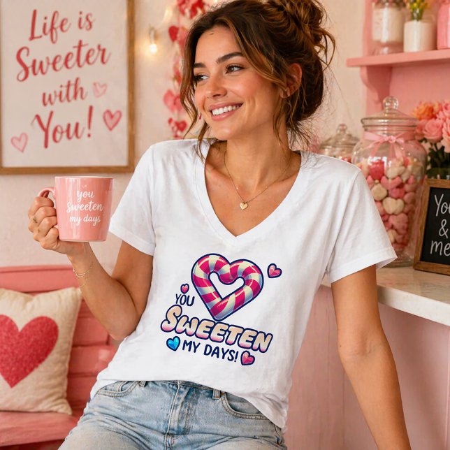 Sweet Candy Heart Design T-Shirt (Creator Uploaded)