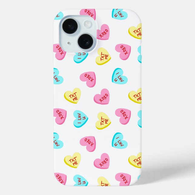 Sweet Candy Hearts Valentines Day Case-Mate iPhone Case (Back)