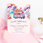 Sweet Candy Lane Kid's Birthday Budget Invitation<br><div class="desc">Our "Sweet Celebration Candy Lane" kids birthday collection features colorful candy truck,  popsicles and sweets in bright colors paired with whimsical typography for a perfect birthday celebration. Check our store for matching items.</div>