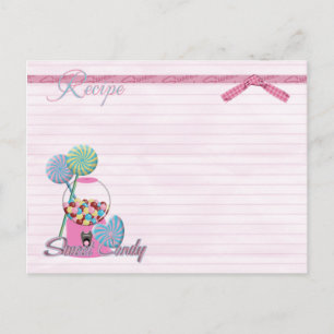sweet candy recipe card
