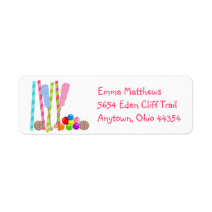 Sweet Candy Return Address Labels