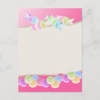 Sweet Candy Rolls Postcard by InBeTeen at Zazzle