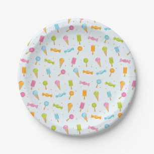 Sweet Candy Shop and Ice Cream Paper Plate