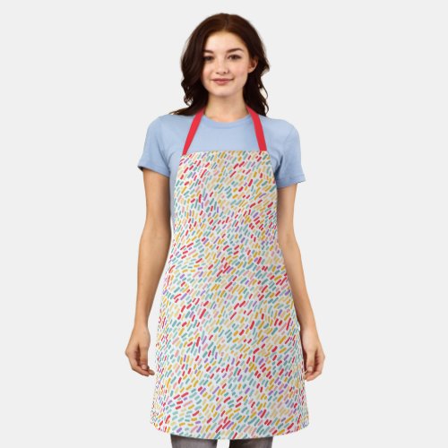 Sweet Candy Sprinkle Pattern Apron