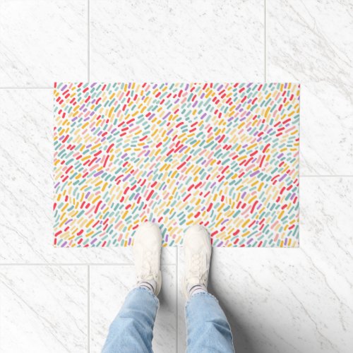 Sweet Candy Sprinkle Pattern Doormat