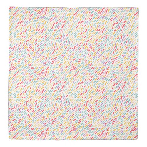 Sweet Candy Sprinkle Pattern Duvet Cover