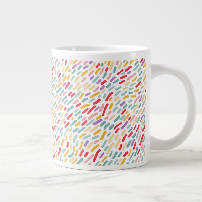 Sweet Candy Sprinkle Pattern Giant Coffee Mug (Right)