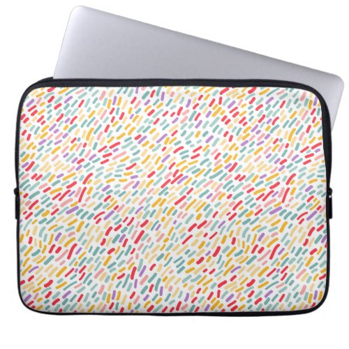 Sweet Candy Sprinkle Pattern Laptop Sleeve