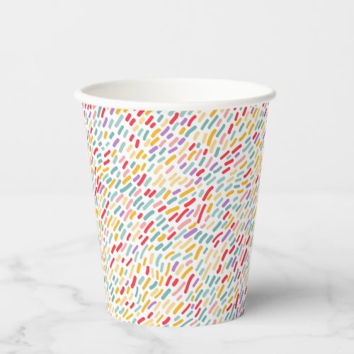 Sweet Candy Sprinkle Pattern Paper Cups