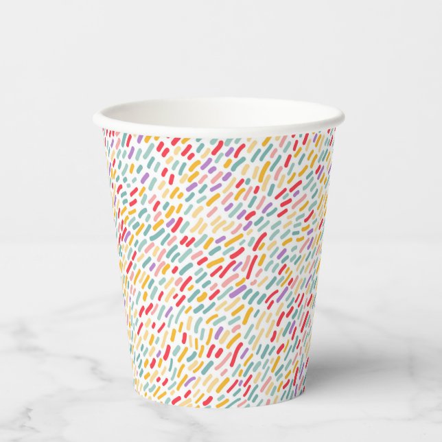 Sweet Candy Sprinkle Pattern Paper Cups (Front)