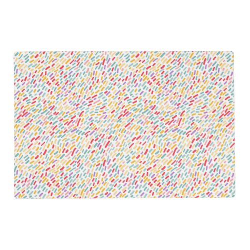 Sweet Candy Sprinkle Pattern Placemat