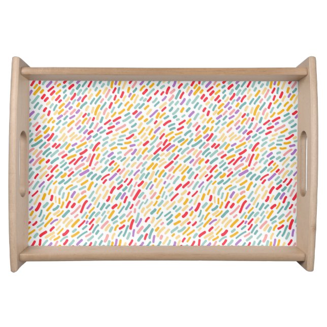 Sweet Candy Sprinkle Pattern Serving Tray (Front)