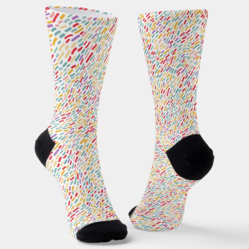 Sweet Candy Sprinkle Pattern Socks