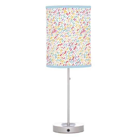 Sweet Candy Sprinkle Pattern Table Lamp (Back)