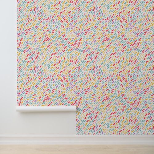 Sweet Candy Sprinkle Pattern Wallpaper
