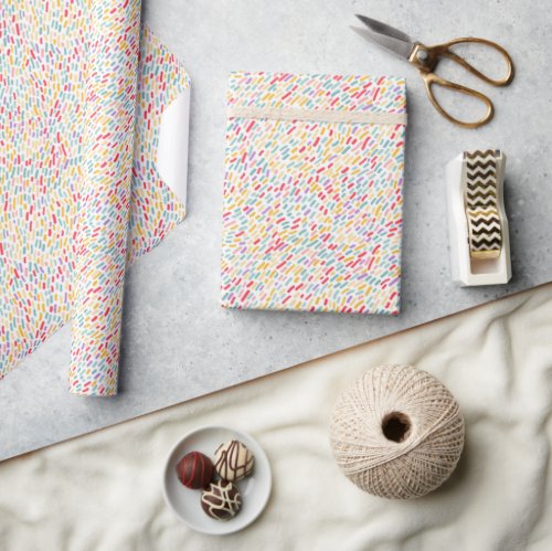 Sweet Candy Sprinkle Pattern Wrapping Paper
