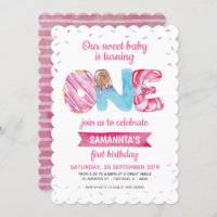 Sweet Candyland First Birthday  Invitation