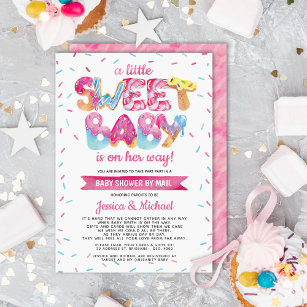 Sweet Candyland Sprinkles Baby Shower by Mail Invitation