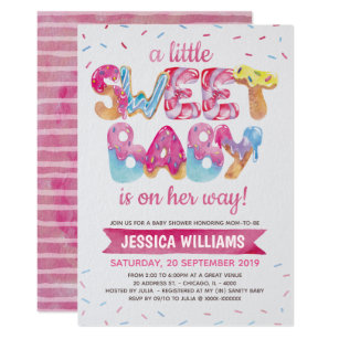 candy themed baby shower invitations