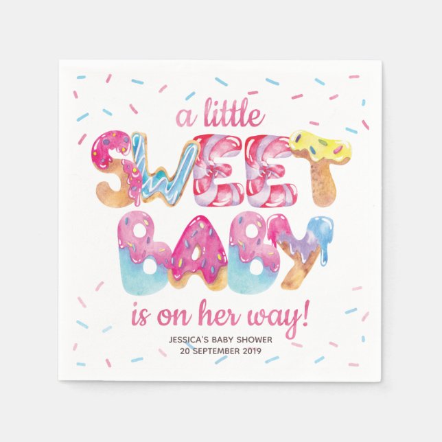 Sweet Candyland Sprinkles Napkins (Front)