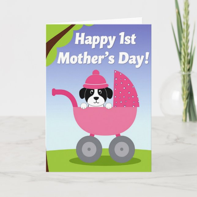 Sweet Canine Mothers Day Card (Front)