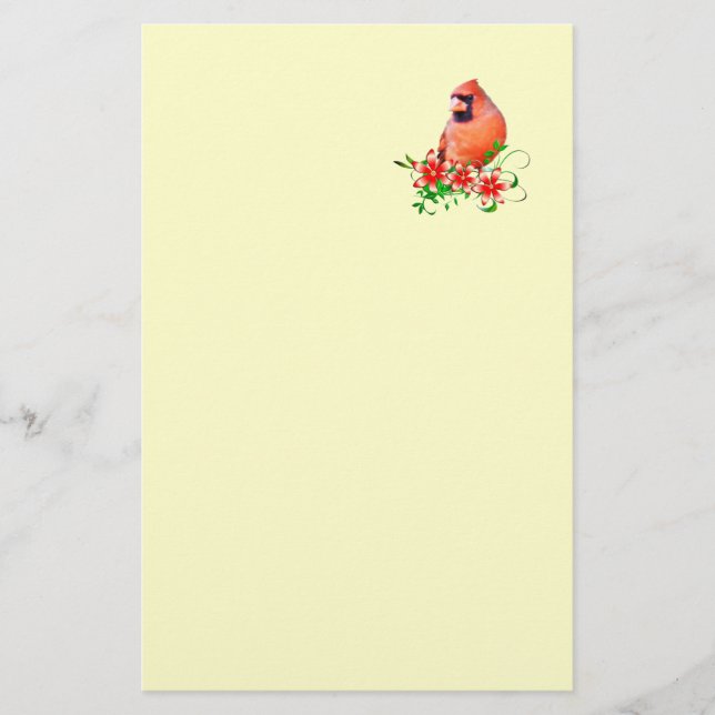 Sweet Cardinal Stationery (Front)
