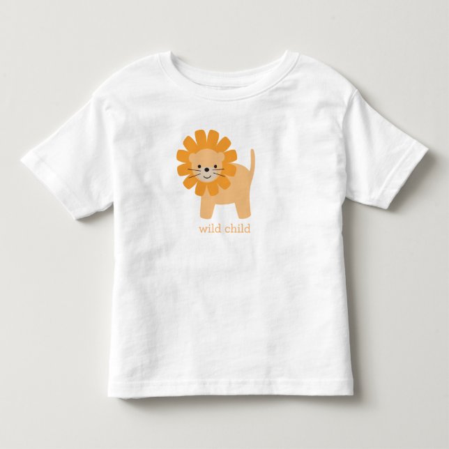 Sweet Cartoon Lion Toddler T-shirt (Front)