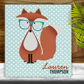 Sweet Cartoon Red Fox Binder