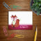 Sweet Cartoon Red Fox Personalized