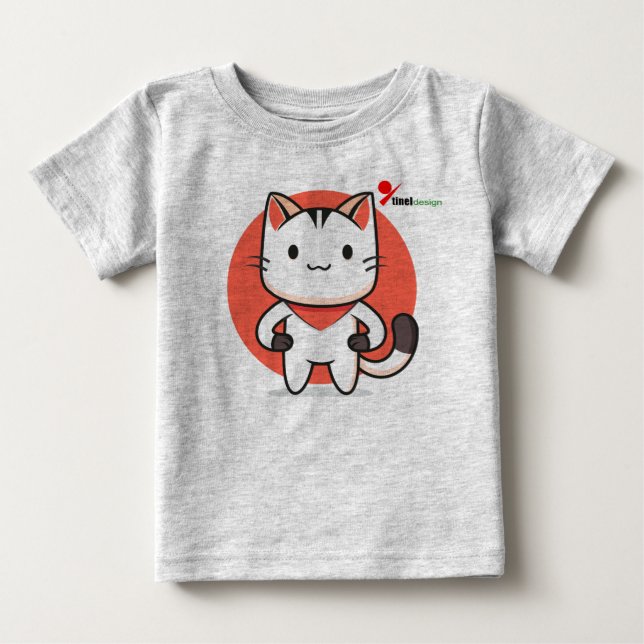 Sweet Cat Baby T-Shirt – Adorable Kitten Design fo (Front)