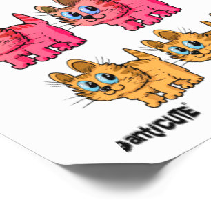 sweet cat cartoon temporary tattoos