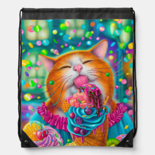 Sweet Cat Drawstring Bag