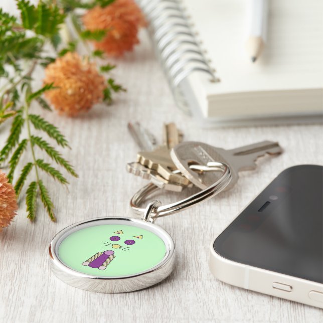 Sweet Cat Keychain (Side)