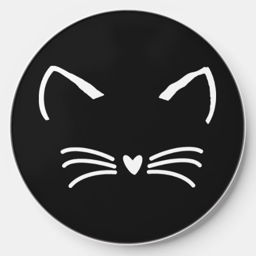 Sweet Cat Kitten Face Wireless Charger