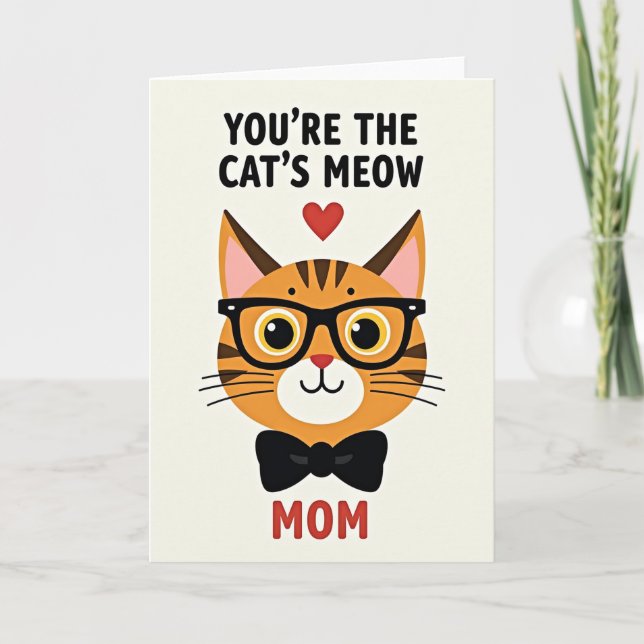Sweet Cat Mother Day Card (Front)