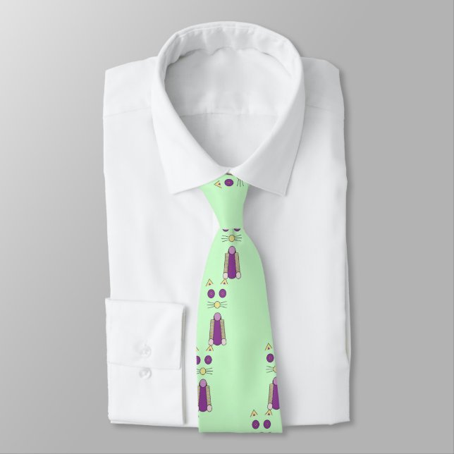 Sweet Cat Neck Tie (Tied)