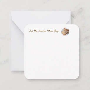 Sweet Cat Photo Text Replaceable, Funny Note Card