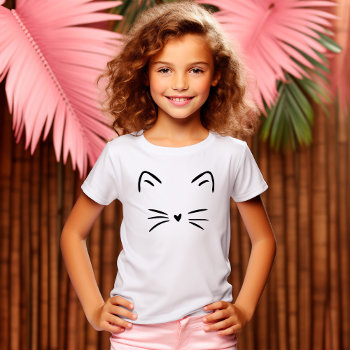 Sweet Cat Whiskers T-shirt by heartlocked at Zazzle