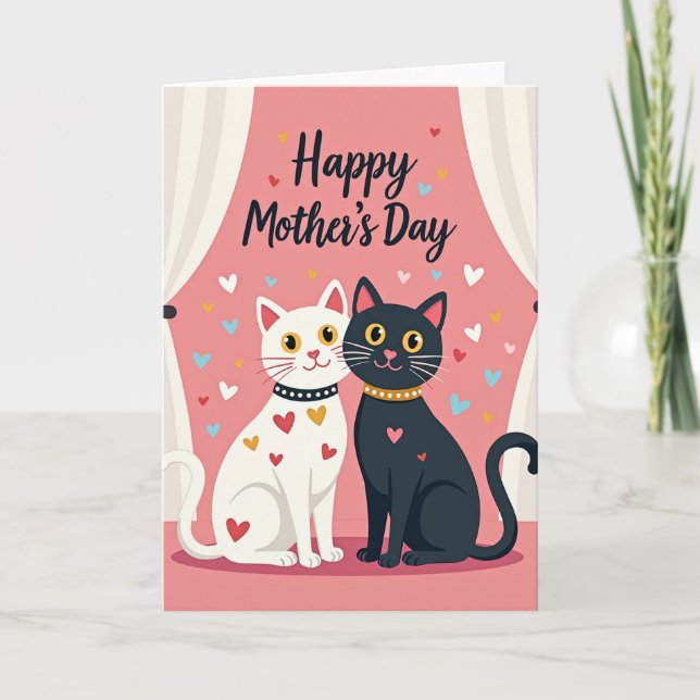 Sweet Cats Mother Day Card (Front)