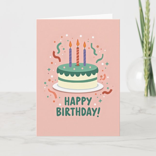 Sweet Celebration Birthday Card (Front)
