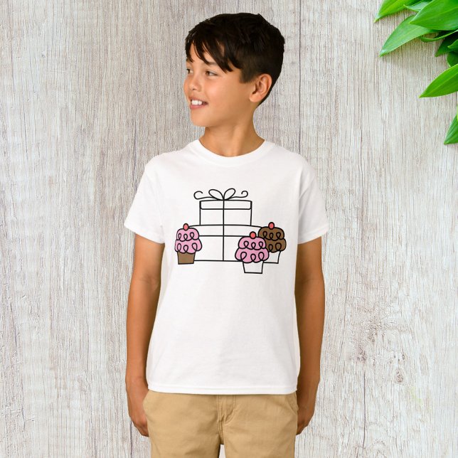 Sweet Celebration Cupcake and Gift Box  T-Shirt (Creator Uploaded)